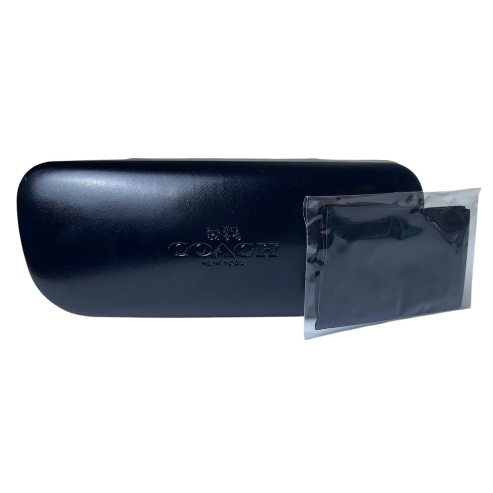 Coach Original Sunglasses Eyeglasses Glasses Case Hard Clamshell Cleaning Cloth
